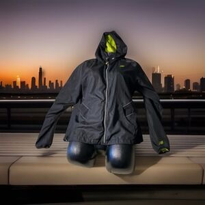 NEW BALANCE NB Women's Full-Zip Lined Hoodie Windbreaker‎ Jacket Large Black